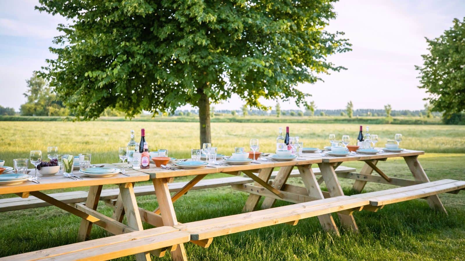 Draußen essen